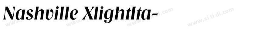 Nashville XlightIta字体转换